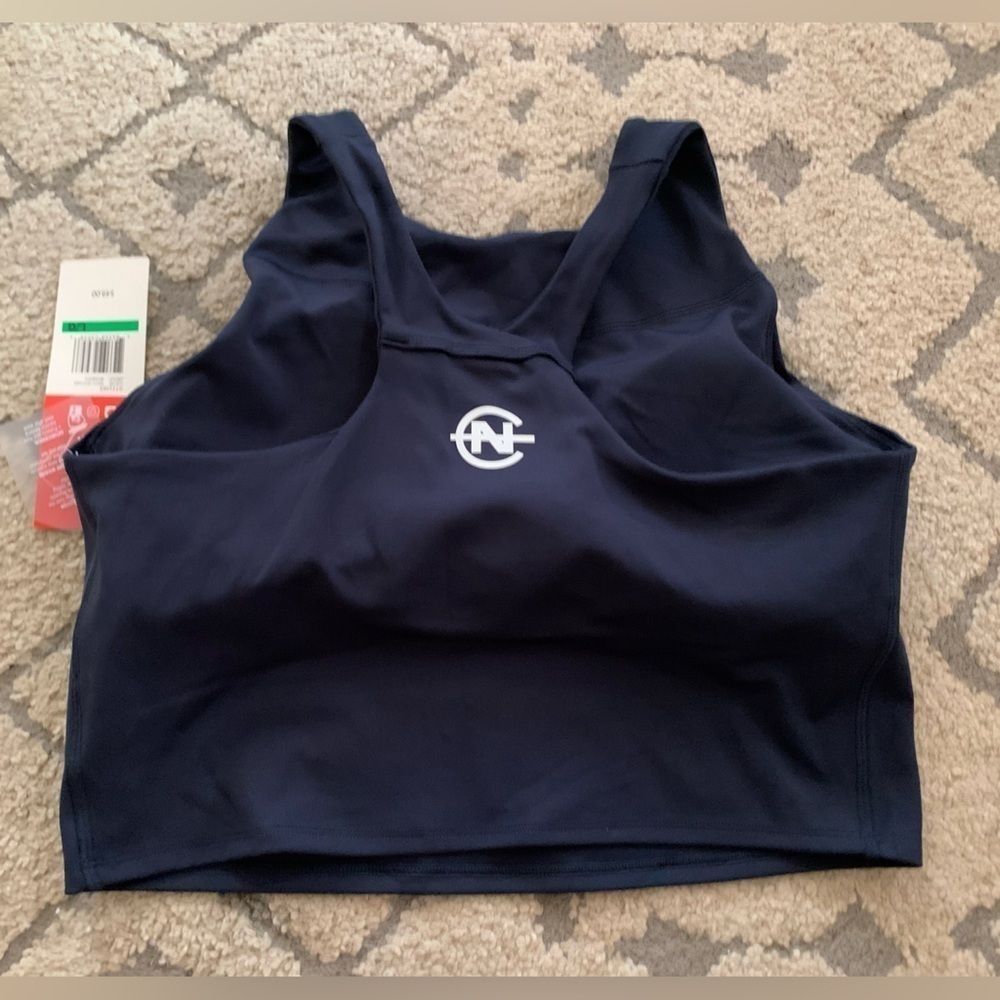 NWT Women's Nautica Competition Crop Top w / Built In Bra - Picture 2 of 10